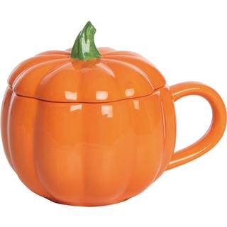 Halloween Kürbis Tasse mit Deckel 500ml