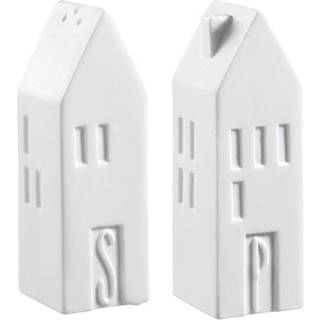Salt- og peberbøsser Home i porcelæn, sæt af 2