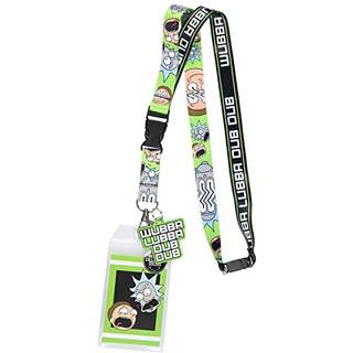 Rick og Morty Wubba Wubba Lanyard med ID Holder Rubber Charm og Sticker Breakaway Clasp