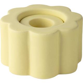 Potteryjo Birgit Vase / Lysestage 5 Cm - Vaser Stentøj Pale Yellow - 032204S-300
