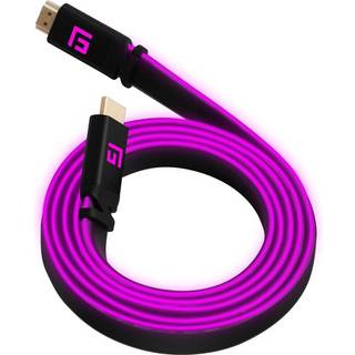 Floating Grip High Speed LED HDMI Kabel - 8K - Pink - 3 m