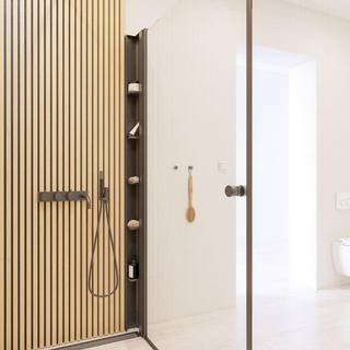 Scanbad Match Tower Brusereol 200x10x10 cm - sort