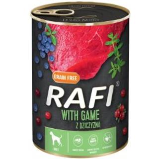 Rafi Vådfoder med Vildt/blåbær/tranebær 400g.