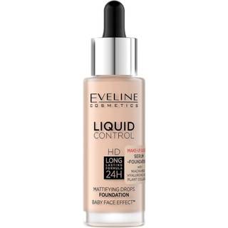 Eveline Cosmetics Liquid Control Flydende foundation Med pipette Skygge 002 Soft Porcelain 32 ml - 32 ml