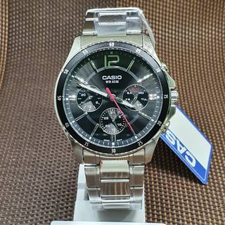 Mandens Casio Sølv Sort Ur (Ø 43,5 mm)