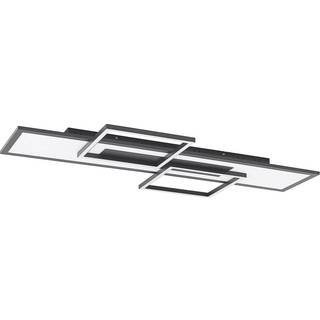 Lucande LED-loftlampe Narumi, CCT, 110 cm, sort, aluminium