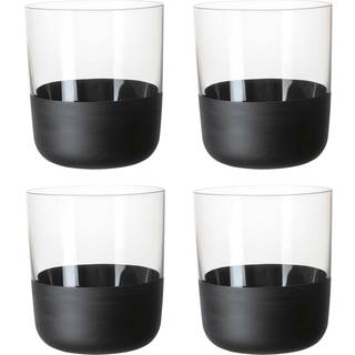 Villeroy & Boch Manufacture Rock Drinksglas 25 Cl 4-pak - Tumblers Krystalglas Sort - 1137988250