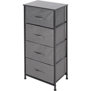 ML-Design skuffeskab, kommode fremstillet af stof med fire skuffer, 45x30x94 cm,