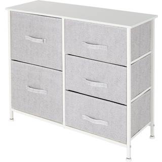 ML-Design skuffeskab, kommode fremstillet af stof med 5 skuffer, 80 x 30 x 70