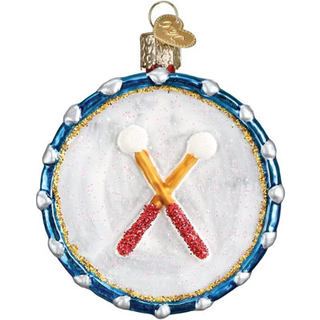 Old World Christmas 38052 Musical Instruments Glass blæst ornamenter til juletræ marcherende band