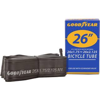 Goodyear Bicycle Inner Tube - Holdbart 26 tommer cykelr?r med butylgummi - Schrader -ventil til hurtig inflation - Nem installation og p?lidelig