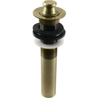 Kingston messing KB3003 vandhanelift og drejesvaskafløb med overløb 17 gauge antik messing