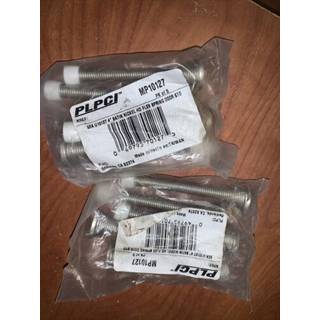 Prime-line MP10127 Spring Steel Door Stop zinkbelagt satin nikkel gummipang baseboard montering (5 pakke)