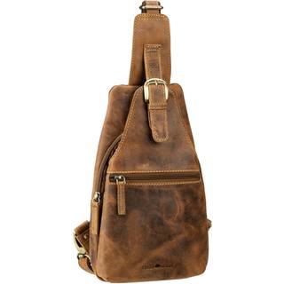 Greenburry Crossbody Bag Herren Tasche Leder Damen Crossover Brusttasche 20x40cm "Vintage" antikbraun