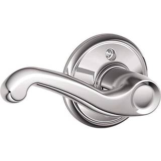 Schlage Lock Company Schlage Venstreh?ndet h?ndtag Ikke-drejende l?s Bright Chrome (F170 FLA 625 LH)