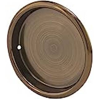 Prime-line N 6764 2-1/8 in. Diameter stemplet stål Antik messing udpladet bypass glidende skabsdør trækhåndtag (2 pakke)