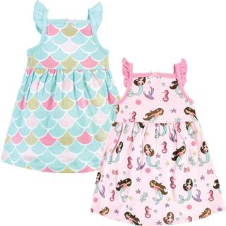Hudson Baby Baby Girls Hudson Cotton Kjoler Havfrue Prinsesse 0-3 måneder Casual Dress Mermaid Princess 3 måneder os