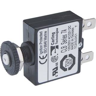 Automatsikring Blue Sea Systems Push Button Reset Only Quick Connect Circuit Breaker, 7 A, M5, 32 V DC
