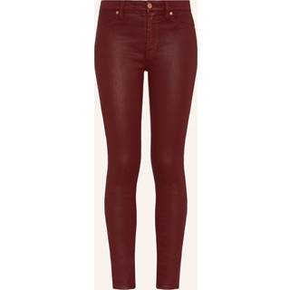 7 For All Mankind High-rise cotton-blend skinny jeans - red - 29
