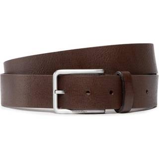 Leather Belt - Calvin Klein - Brown - Men - 115 cm - Brown - 115 cm