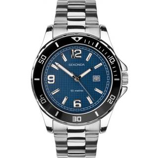 Sekonda Sports Quartz Blue Dial Stainless Steel Bracelet Men's Watch 1512