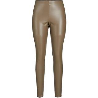 JXMegan Imiteret Skind Leggings - Brun
