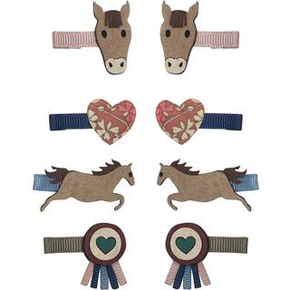 Mimi & Lula 8-pak Hårspænder Horse & Hound 3-8 Y