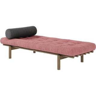 Next Daybed Fra Karup Design i Massiv FSC Fyrretræ | Japandi - Carob Brown - 516 Sorbet Pink