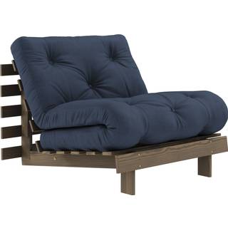 Roots 90 Sovesofa Fra Karup Design i Massiv FSC Fyrretræ | Japandi - Carob Brown - 737 Navy