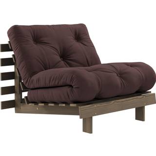 Roots 90 Sovesofa Fra Karup Design i Massiv FSC Fyrretræ | Japandi - Carob Brown - 715 Brown