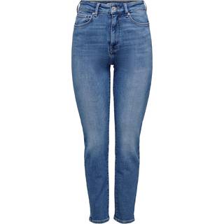 Only - Blå - Onlemily Stretch Hw St Ak Dnm CRO57 - W27/L34