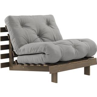 Roots 90 Sovesofa Fra Karup Design i Massiv FSC Fyrretræ | Japandi - Carob Brown - 746 Grey