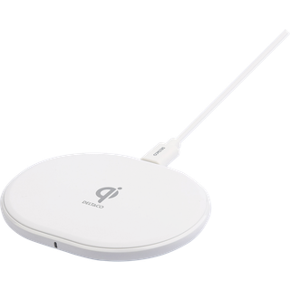 Deltaco Wireless charger 10 W USB-C Qi certified white
