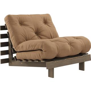 Roots 90 Sovesofa Fra Karup Design i Massiv FSC Fyrretræ | Japandi - Carob Brown - 755 Mocca