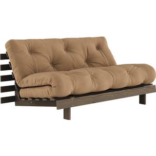 Roots 160 Sovesofa fra Karup Design i Massiv FSC Fyrretræ | Japandi - 755 Mocca - Carob Brown