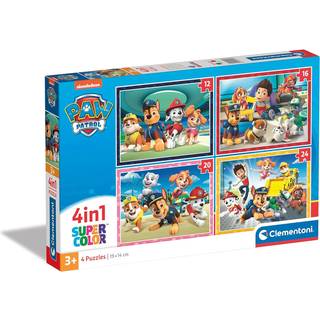 Paw Patrol puslespil 4i1 - 12, 16, 20 og 24 brikker (På lager i varehus)
