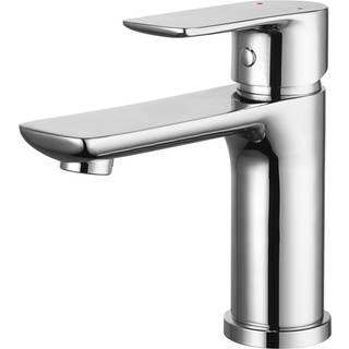 Danbad håndvaskarmatur med push-open bundventil, H16 cm, krom look