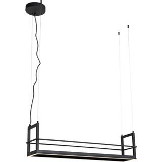 Pendellampe sort med reol inkl. LED 3-trins dæmpbar - Cage Rack