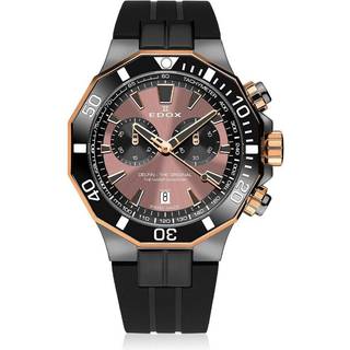 Edox 10112-357GRNCA-BRNR Delfin Chronograph Herrenuhr 43mm 20ATM