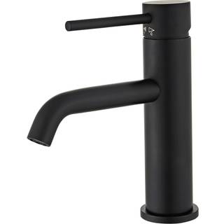 Danbad håndvaskarmatur med push-open bundventil, H18,3 cm, mat sort
