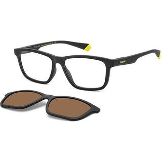 Polaroid Unisex PLD 2147/CS 003/HE Optiske stel Plast Sort Brun Firkantet Polariseret