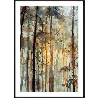 Plakat - Watercolor Forest I Plakat - Str:50 x 70 Cm - Incado