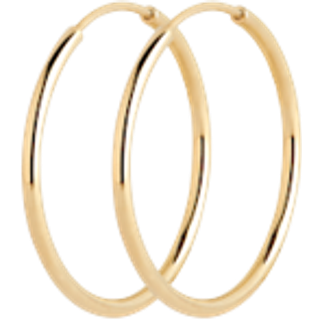 Senorita 20 Hoop - Goldplated Silver - Maria Black - Guld One Size