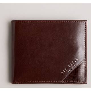 Ted Baker Ted Baker Brown Prugs Embossed Corner Leathe Wallet