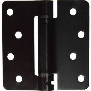 Deltana DSH4R41B Single Action Steel 4-tommer x 4-tommer x 1/4-tommer Spring Hængsel