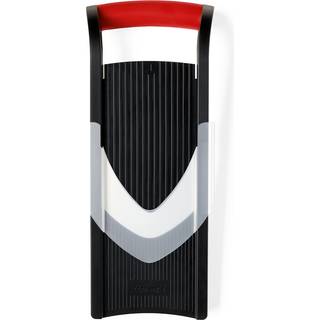 triangle Gemüsehobel mit Parabellklinge & 4 Einsätzen - Rot,Schwarz,Silber