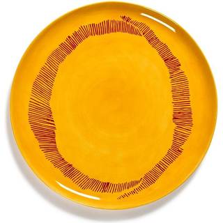 Serax Ottolenghi Feast serveringsfad Ø35 cm Yellow stripes-red