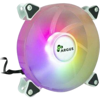 Inter-Tech Argus RS-061 RGB - Kabinet køler - 120mm - Hvid