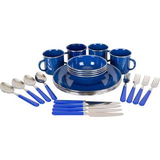 Stansport Deluxe 24 -delt emalje i emalja -bordss?t - Bl? (11220)
