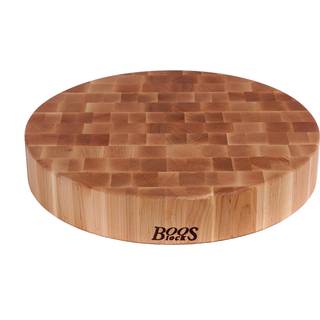 Boos Blocks Prep Blocks Hackblock 46 cm rund - Ahorn-Stirnholz - Braun